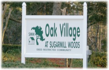 Oak Village sign